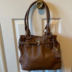 Etienne Aigner saddle brown leather, like new